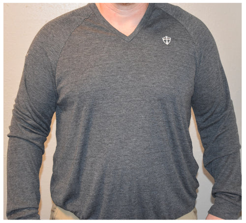 Soft & Light (Dark Gray) V-Neck Sweater